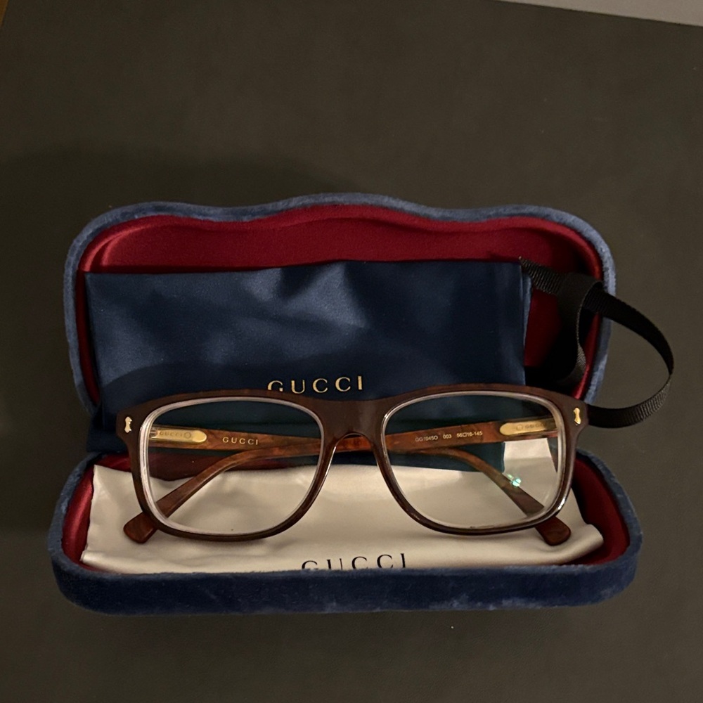 Gucci Dark Brown Designer Frames - unisex (AUTHENTIC) gently used prescription. - Picture 9 of 9